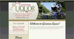 Desktop Screenshot of garrisonliquor.com